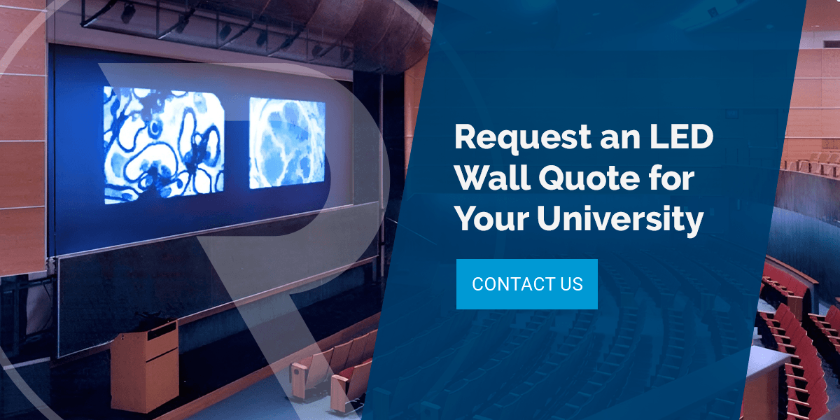 Request an LED wall quote for your university